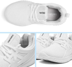 nerteo Girls Shoes Slip on Boys Kids Sneakers Lightweight Tennis Running Walking Gym Fashion Shoes for Little Kid/Big Kid - Image 6