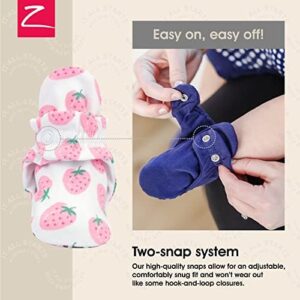 Zutano Unisex Organic Cotton Baby Booties With Gripper Soles - Image 3