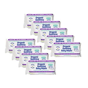 Doctor Butler's Organic Baby Wipes - Hypoallergenic & Unscented Baby Wipes, Safe for Baby Sensitive Skin Care, Made with Chamomile & Essential Oils (9pk – 60 Wipes)