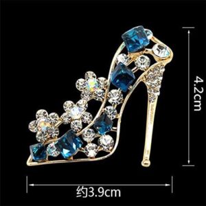 Shuiniba High Heels Shoes Shape Brooch Pin for Women Brides Created Brooch Size 4.2×3.9cm - Image 9