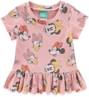 Disney Baby Lilo and Stitch Minnie Mouse Winnie The Pooh Girls 2 Piece Ribbed Top and Shorts Set for Newborn and Infants - Image 2