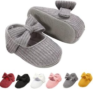 Ohwawadi Infant Baby Boys Girls Slippers Cozy Fleece Booties Soft Bottom Warm Cartoon Socks Newborn Crib Shoes