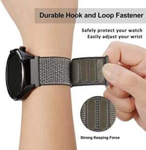 WOCCI 18mm Adjustable Nylon Watch Band, Quick Release Sport Loop Strap (Grey) - Image 4