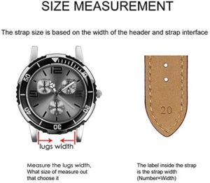 BISONSTRAP Watch Strap, Vintage Leather Replacement Bracelet, Band Width-14mm 15mm 16mm 17mm 18mm 19mm 20mm 21mm 22mm 23mm 24mm - Image 5