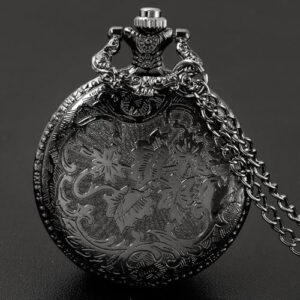 Pocket Watch Hollow Tree of Life Design Roman Numerals Customizable Quartz Pocket Watch with Chain Birthday Gifts - Image 6