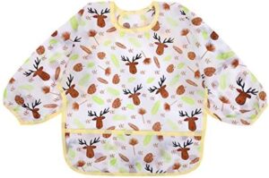 Accmor 4 Pack Long Sleeve Baby Bibs, Waterproof Sleeved Bib Smock for Baby Toddler 6-36 Months - Image 8