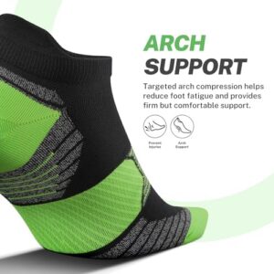 PAPLUS Compression Running Socks Women (6 Pairs), Ankle Athletic Socks Low Cut with Arch Support - Image 4