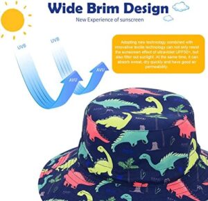 Baby Sun Hat UPF 50+ Sun Protective Toddler Bucket Hat Summer Kids Beach Hats Wide Brim Outdoor Play Hat for Boys Girls - Image 3