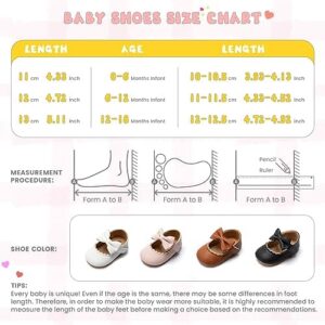 CENCIRILY Infant Baby Girls Mary Jane Flats Non Slip Soft Sole Prewalker Princess Wedding Dress Shoes - Image 6