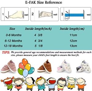 E-FAK Baby Shoes Boys Girls Infant Sneakers Non-Slip Rubber Sole Toddler Crib First Walker Shoes - Image 7