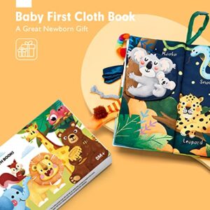 hahaland Baby Books 0-6 Months, Infant Tummy Time Toy High Contrast Sensory Baby Toys 6 to 12 Months Touch Feel Book Baby Valentines Gifts for Boy Girl 0-3 Months Easter Basket Stuffers - Image 2