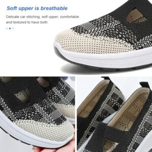 Padgene Women Walking Shoes Sock Sneakers Slip-On Breathable Mesh Trainers Women's Comfortable Casual Ladies Air Cushion Athletic Shoes Running Jogging Shoes - Image 3