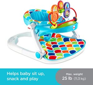 Fisher-Price 2-in-1 Sit-to-Stand Activity Center, Assorted & Deluxe Sit-Me-Up Floor Seat with Toy Tray, Multicolor, 2 Count - Image 6