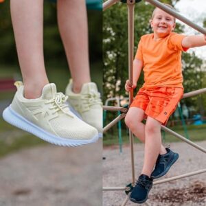 nerteo Girls Shoes Slip on Boys Kids Sneakers Lightweight Tennis Running Walking Gym Fashion Shoes for Little Kid/Big Kid - Image 2