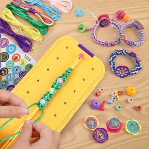 DDAI Arts and Crafts for Kids Age 8-12 Friendship Bracelet Making Kit for Girls - Best Birthday Gifts Ideas for Girl 7 9 10 11 Year Old - Popular Bracelets String Maker Toys Set - Image 4