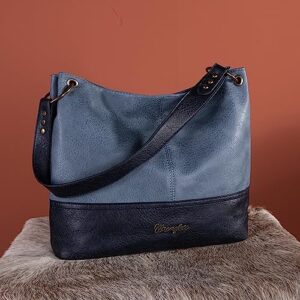 Wrangler Hobo Bags for Women Vegan Leather Top Handle Shoulder Purses and Handbags - Image 3