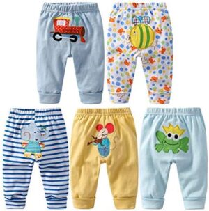 Monvecle Unisex Baby Multi Pieces Newborn to Toddler Cotton Long Pants Shorts Gift Sets