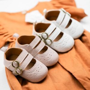 Meckior Infant Baby Girls Soft Sole Bowknot Princess Wedding Dress Mary Jane Flats Prewalker Newborn Light Baby Sneaker Shoes - Image 2