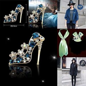 Shuiniba High Heels Shoes Shape Brooch Pin for Women Brides Created Brooch Size 4.2×3.9cm - Image 7