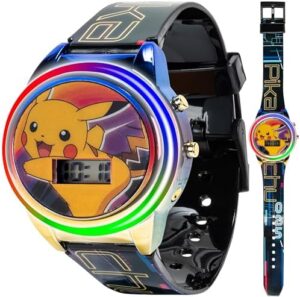 Accutime Kids Pokemon Digital LCD Quartz Watch for Boys, Girls, and Adults All Ages