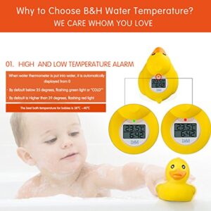 b&h Baby Thermometer, The Infant Baby Bath Floating Toy Safety Temperature Water Thermometer (Classic Duck) - Image 3