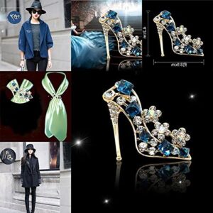 Shuiniba High Heels Shoes Shape Brooch Pin for Women Brides Created Brooch Size 4.2×3.9cm - Image 8