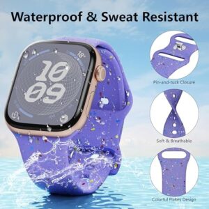 3-Pack Compatible with Kids Apple Watch Band, Recycled Plastic Soft Waterproof Strap for iWatch Series 10/9/8/7/6/5/4/3/2/1/SE/SE2 for Girl Boy Women Small Wrist - Image 4