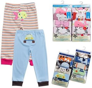 Monvecle Unisex Baby Multi Pieces Newborn to Toddler Cotton Long Pants Shorts Gift Sets - Image 2