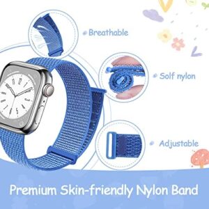 Nylon Band Compatible with Kids Apple Watch Series 10 9 8 7 6 5 4 3 SE SE2 Ultra 2 1, Soft Loop Sport Replacement Strap for iWatch Boy Girl Small Wrist. - Image 4