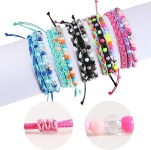 15pcs Braided Beaded Friendship Bracelets for Teens Girls Handmade Stackable Woven Cute Girls Bracelets Teenager Pinata Goody Bag Stocking Stuffers Tween Birthday Christmas Party Favors - Image 2