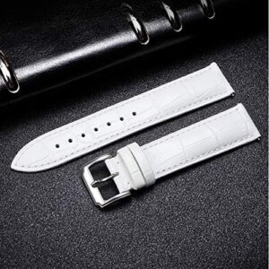 BINLUN Genuine Leather Watch Bands Women Men Quick Release Leather Watch Straps Replacement with 12 Colors Option (10mm, 12mm, 14mm, 15mm, 16mm, 17mm, 18mm, 19mm, 20mm, 21mm, 22mm, 23mm) - Image 5