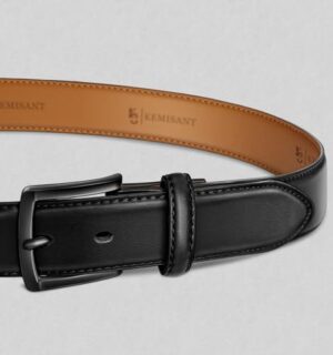 KEMISANT Men Belt-Genuine Leather Belt for Men Dress Casual Golf Jeans 1 3/8" - Image 2