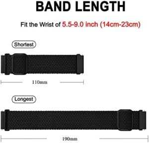 BISONSTRAP Nylon Watch Bands, Adjustable Braided Loop Straps for Men and Women, 16mm 18mm 19mm 20mm 22mm for Choice - Image 4