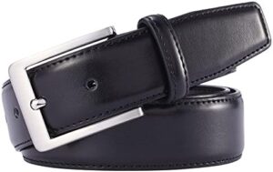 Men's Casual Leather Jeans Belts Classic Work Business Dress Belt with Prong Buckle for Men - Image 3