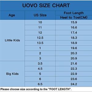 UOVO Boys Shoes Boys Sneakers Boys Tennis Running Shoes Waterproof Hiking Shoes Kids Athletic Outdoor Sneakers Slip Resistant(Little/Big Boys) - Image 6