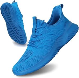 Mens Slip On Running Shoes Athletic Walking Trainers Lightweight Breathable Mesh Tennis Sneakers