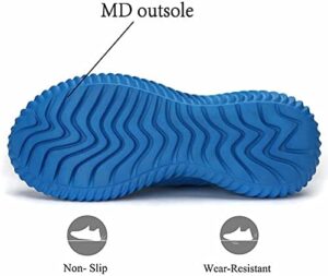 Mens Slip On Running Shoes Athletic Walking Trainers Lightweight Breathable Mesh Tennis Sneakers - Image 6