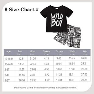 Kucnuzki Toddler Baby Boy Clothes Outfits Short Summer Sleeve Letters Printed Shirt Shorts Sets 2PC Little Boy Clothing - Image 6