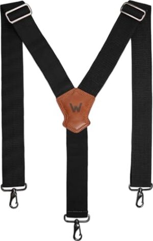 WELKINLAND 2Inch Y-Back Mens Suspenders, Heavy-Duty suspenders y back, Wide Mens suspenders hooks, Men suspenders pants, Black suspenders men, Heavy duty suspenders, Mens suspenders jeans heavy duty