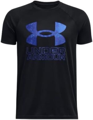 Under Armour Boys' Tech Hybrid Printed Fill Short-Sleeve T-Shirt