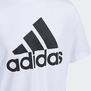 adidas Boys' Short Sleeve Aeroready Performance Logo Tee T-Shirt - Image 3