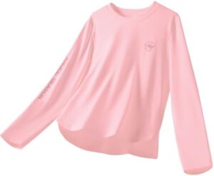 Angel season Rash Guard for Girls Swim Shirt Long Sleeve Swimsuit Girl Upf50+ UV Protection Teen Sun Shirt Rashguard Top