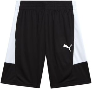 PUMA Boys' Active Shorts - Athletic Interlock Performance Breathable Quick Dry Basketball Shorts for Boys (Sizes: 4-20)