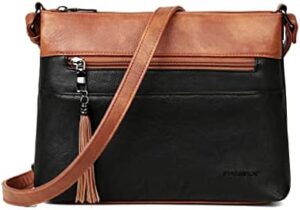 MASINTOR Crossbody Bags for Women, Lightweight Medium Crossbody Purse, Soft Leather Women's Shoulder Handbags with Tassel for Shopping or Travel - Image 7