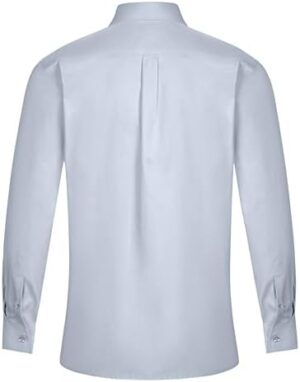 Men's Dress Shirts Regular Fit Solid Long Sleeve Wrinkle-Free Formal Shirt Business Casual Button Down Shirts - Image 4