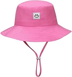 55cube Toddler Sun Hat Beach Bucket Hat for Girls Boys Toddlers - Image 6