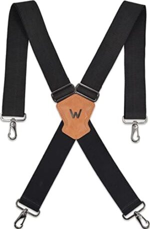 WELKINLAND 2Inch Men's Heavy Duty Suspenders w/Hooks For jeans