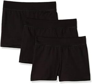 Hanes Girls’ Jersey Shorts, Cotton Shorts, Comfortable Everyday Shorts, 3-Pack