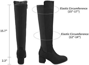 DREAM PAIRS Women's Knee High Stretchy Fashion Boots - Image 3