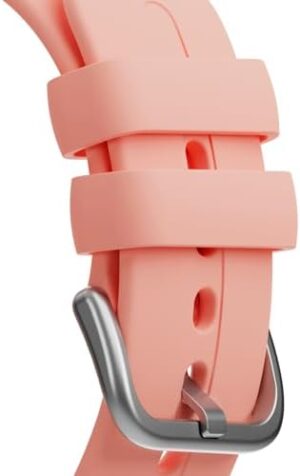 Gabb Watch Style Band - Kids Watch Band Replacement, Flexible, Waterproof Soft Silicone for All Watches, Easily Adjustable, Sweatproof and High-Performance Silicone (Peachy Pink) - Image 2